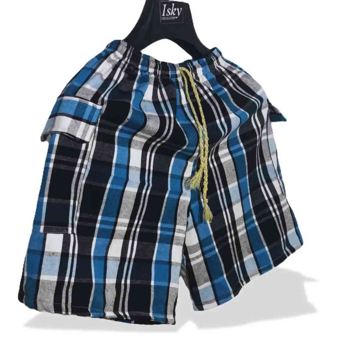 Stylish Checked Cargo Shorts| Small Size 5pcs